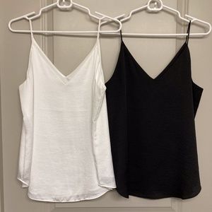 Express V-neck Cami Black & White 2 Pack